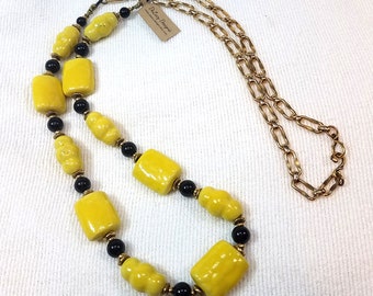 Bumblebee Beaded Necklace OOAK - Free Shipping within the U.S.