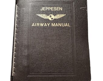 Vintage Jeppesen Airway Manual 1968 Avigation Charts