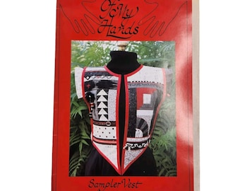 Vintage Of My Hands Sampler Vest Ladies Sizes S-XL Sewing Pattern 1990 Quilting
