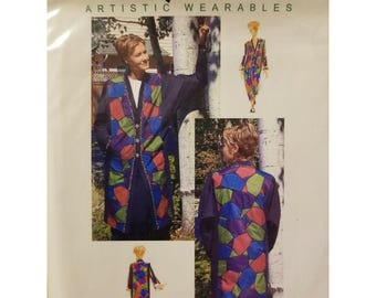 Purrviction Artistic Wearables Patchwork Lange Jacke UNCUT XS-5XL