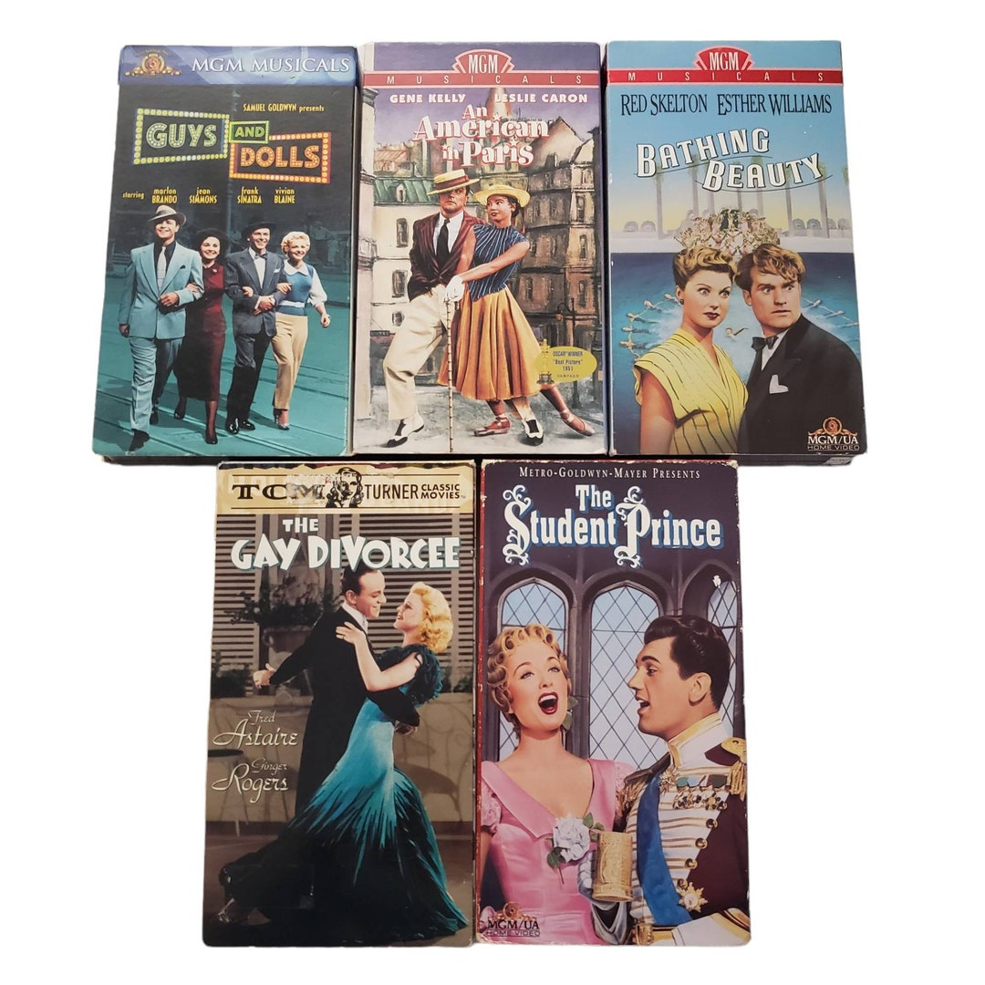 MGM Musicals VHS Lot of 5 Movies Guys and Dolls Bathing