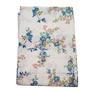 Vintage St Mary’s Twin Flat Sheet Floral No Iron Percale Floral Harvest Cottagecore Floral Bedding