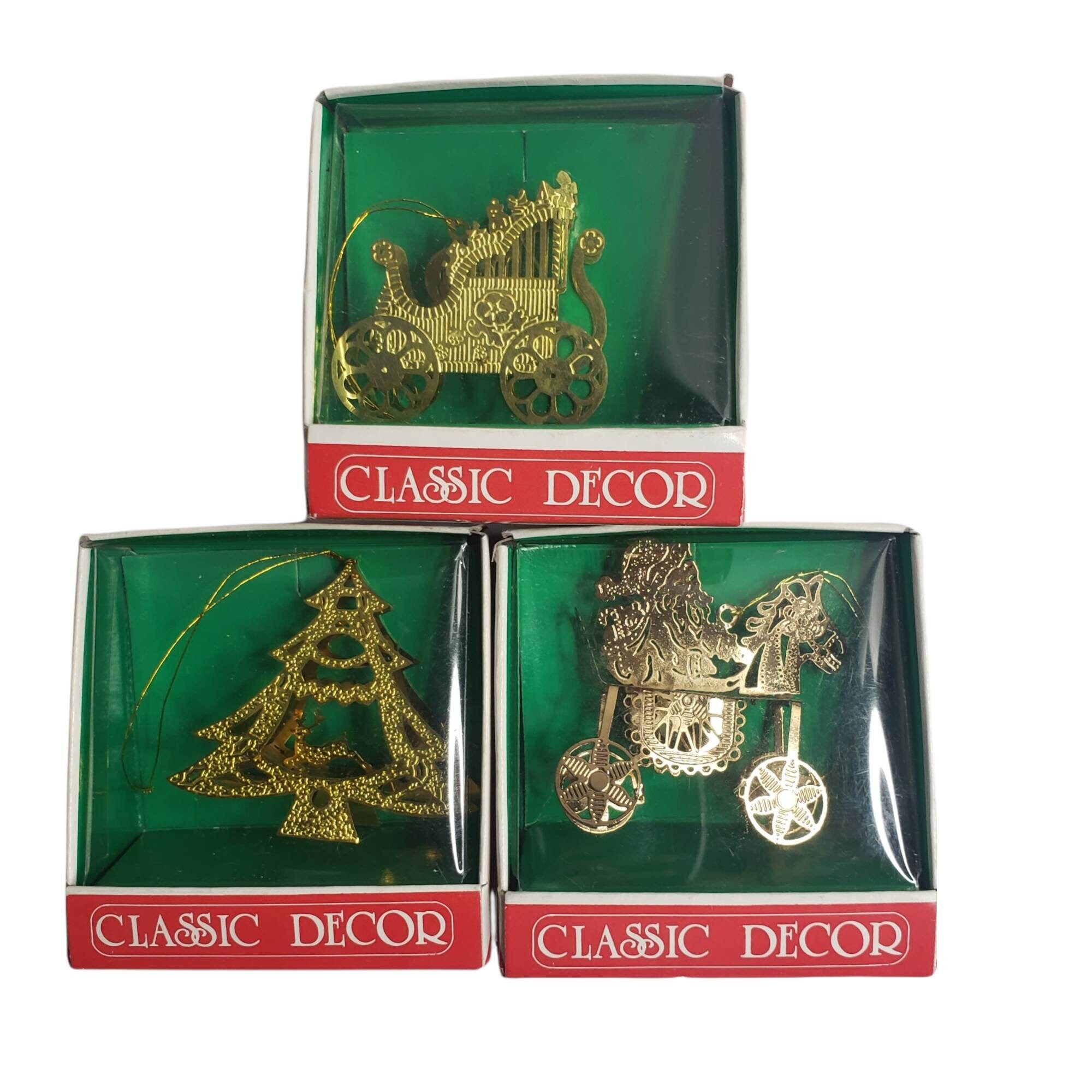 Brass christmas ornaments discount