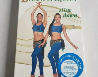 Bellydance Fitness pour débutants Slim Down VHS Tape Veena & Neena