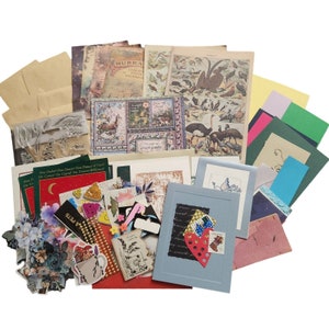 Junk Journal Supplies Destash Ephemera Pegatinas de papel Navidad Variedad Lote 100 piezas
