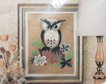 Vintage Avon Creative Owl borduurset Needlecraft 1973