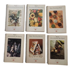 Vintage Recipes 1970’s Time Life Cookbook Lot Of 6 Spiral Bound Cookbooks