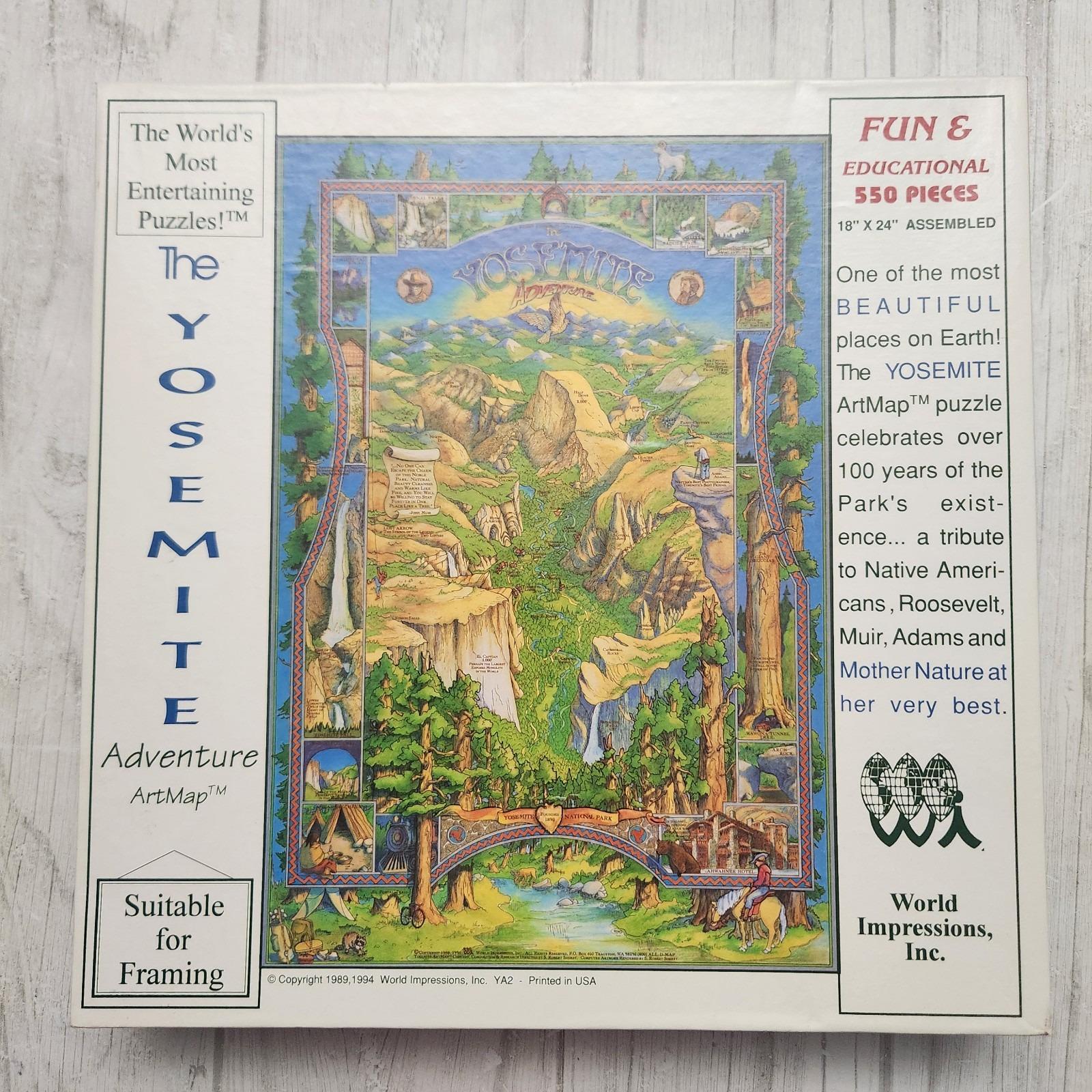 ヴィンテージ 550 ジグソーパズル ヨセミテ アドベンチャー 1990 年代 