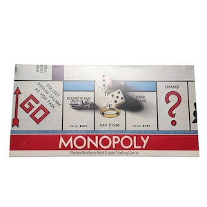 Vintage Monopoly #9 Parker Brothers Board Game SEALED 1961 No Barcode