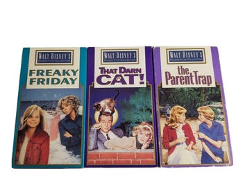 Walt Disney's Studio Film Collect VHS Lot That Darn Cat Freaky Friday The Parent Trap