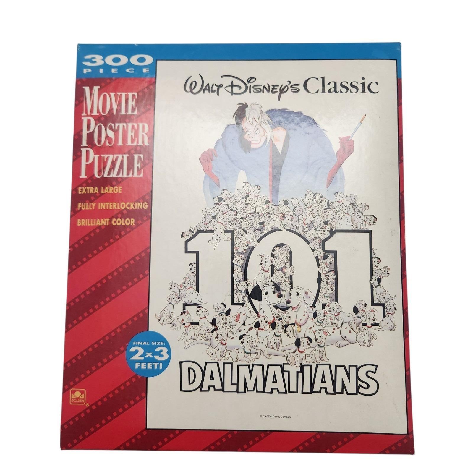Walt Disney Classics 101 Dalmatians Movie Poster Puzzle 300 Piece ...