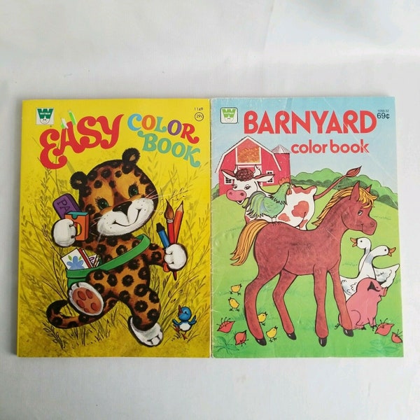 Vintage Coloring Etsy