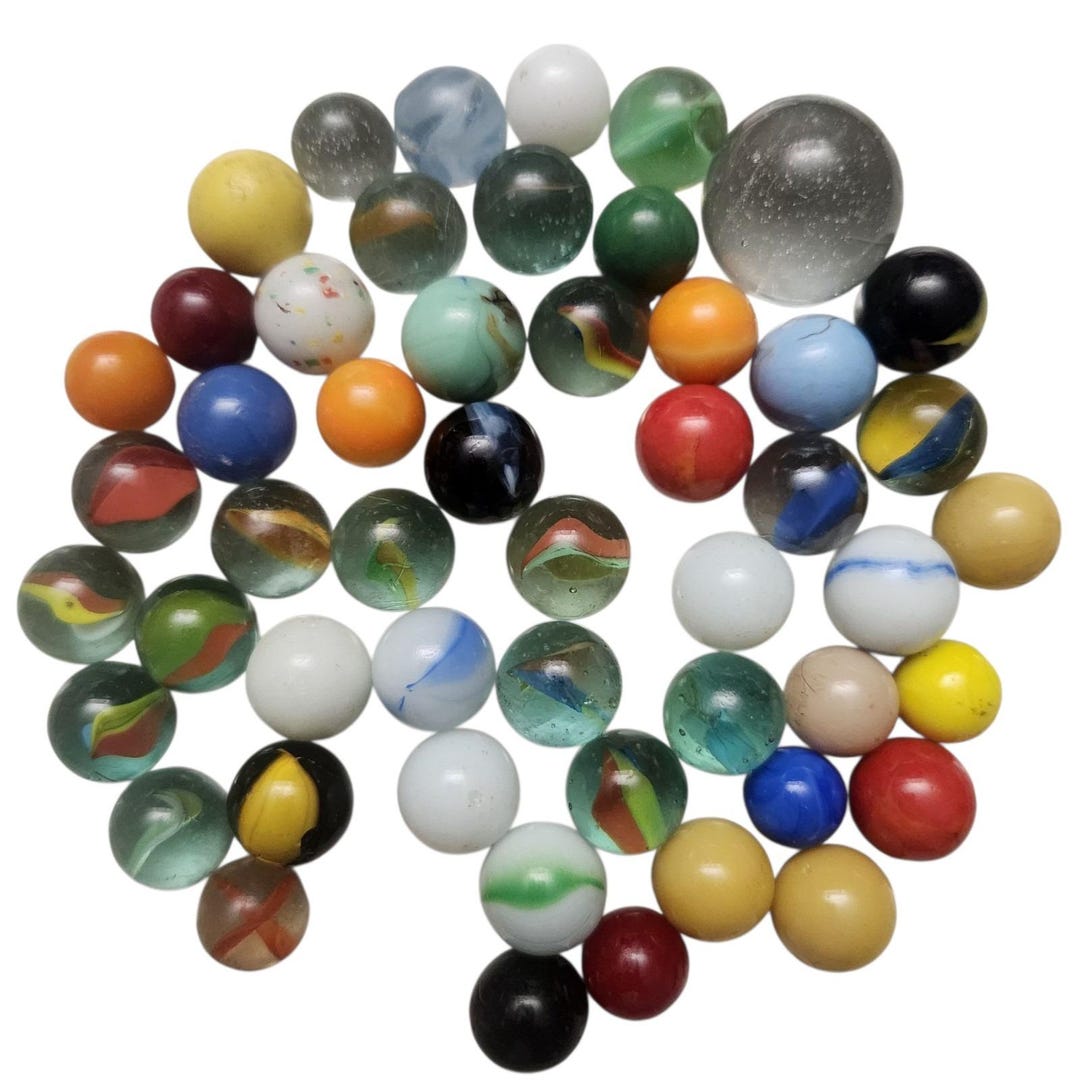 Lot De 120 Billes En Verre – 3 Tailles : 14mm, 16mm, 25mm – Couleurs Mélangées – Jeux, Déco, Bricolage