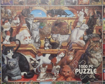 ヴィンテージ 90年代 猫の世界 1000ピース ジグソーパズル 1998年
