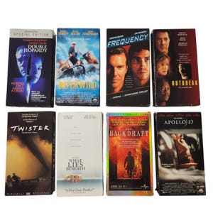 vintage Thriller d'action VHS Lot Twister Backdraft Apollo 13 Outbreak