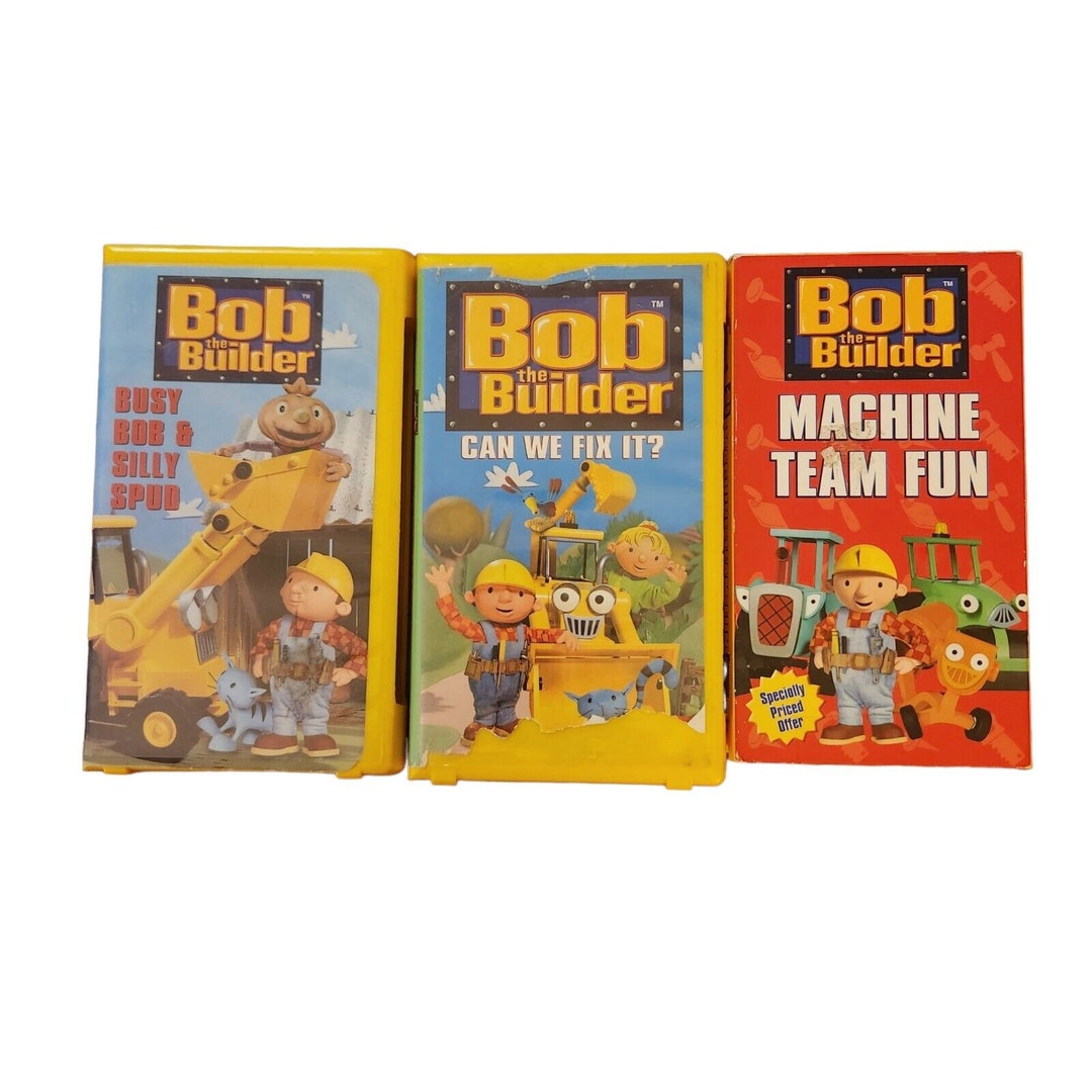 Bob the Builder VHS Tapes LOT 3 Vintage Can We Fix It Busy Bob & Silly ...