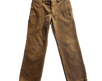 Pantalones de pana color canela para niño Polo Ralph Lauren, estilo vintage Y2K, talla 4T.