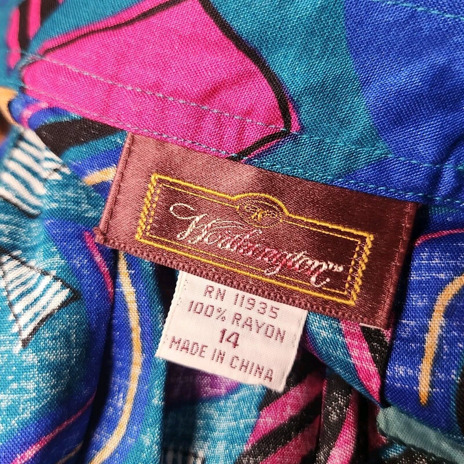 Jolie Jupe Vintage Worthington Taille 12 En Rayonne Imprimée Fleurs Blanches - Rétro Et élégante