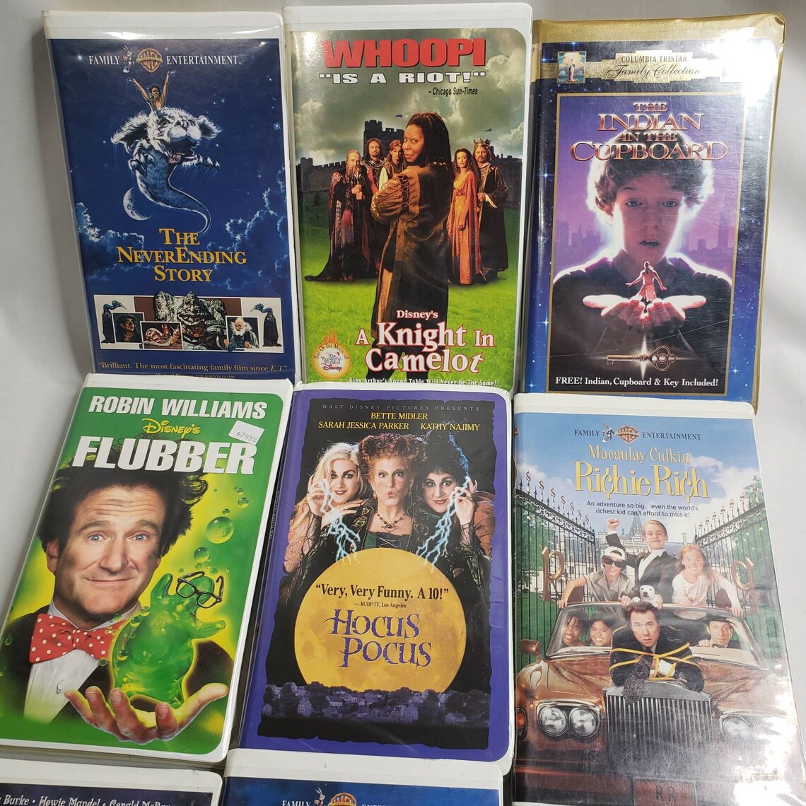 Classic VHS Kids Family Movies 90's Flubber Hocus Pocus ET Etsy