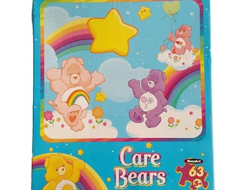 Puzzle kolekcjonerskie Vintage Kids Care Bears, 63 elementy