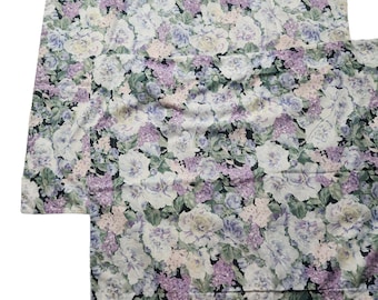 Juego de 2 fundas de almohada con estampado floral vintage, diseño de cabaña morada, tamaño estándar