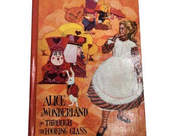 Vintage 1970 Alice im Wunderland und hinter den Spiegeln von Louis Carroll