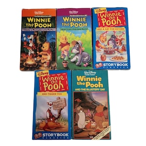 Winnie The Pooh VHS Lot Adventures of Winnie Disney And Tigger Too Movies