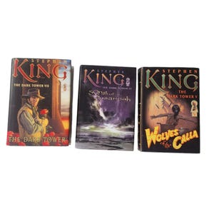 Lot of 3 Vintage 2000s Stephen King Horror Dark Tower Hardcover Novels