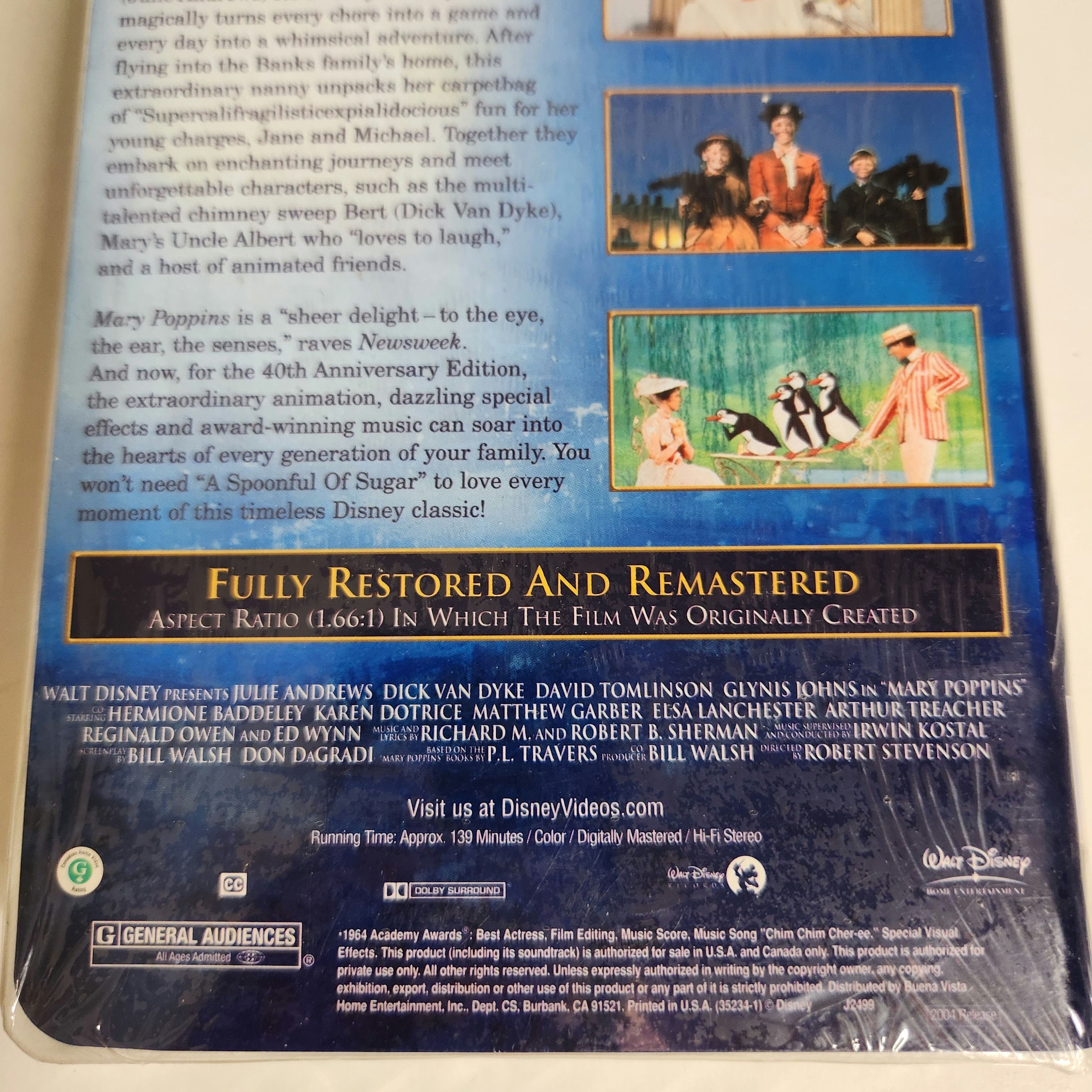 【中古】 Mary Poppins Walt Disney's Mary Poppins VHS 1988 (Opened) | eBay