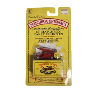 1992 Matchbox Originals Limited Edition Collector Series No.  9 with Box Fire
