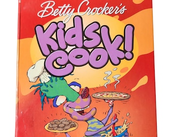 Vintage 90s Betty Crocker's Kids Cook! by Betty Crocker Spiral Hardcover