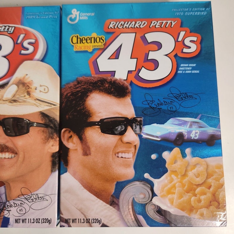 Cheerio Racing GM Cheerios NASCAR Racing Richard Petty 43's Cereal Boxes - Unopened - Etsy
