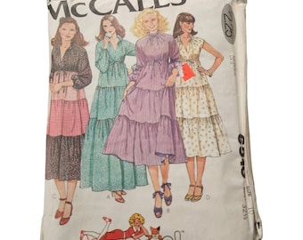 McCalls 6319 Misses Annie Too Hippie Boho Dress Pattern Size 10 Factory Folded