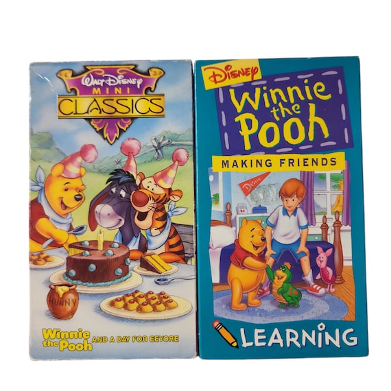 Walt Disney Winnie the Pooh Vintage VHS Movies Learing Making