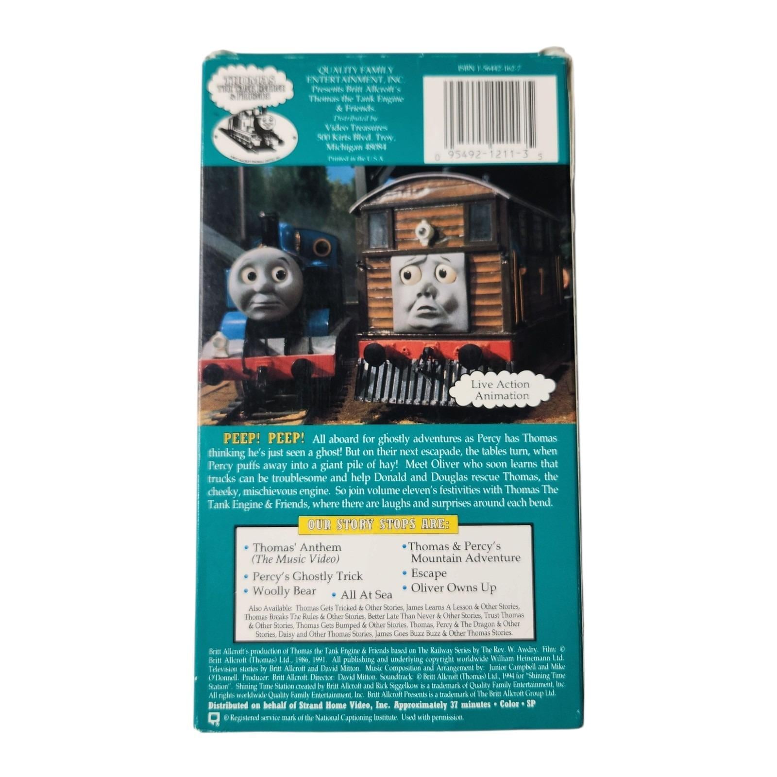 Thomas the Tank Engine & Friends Percy's Ghostly Trick VHS Video