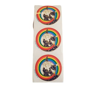 Illuminations Merlin Wizard Rainbow Magic Vintage 80's 1980 Set of 3 Stickers