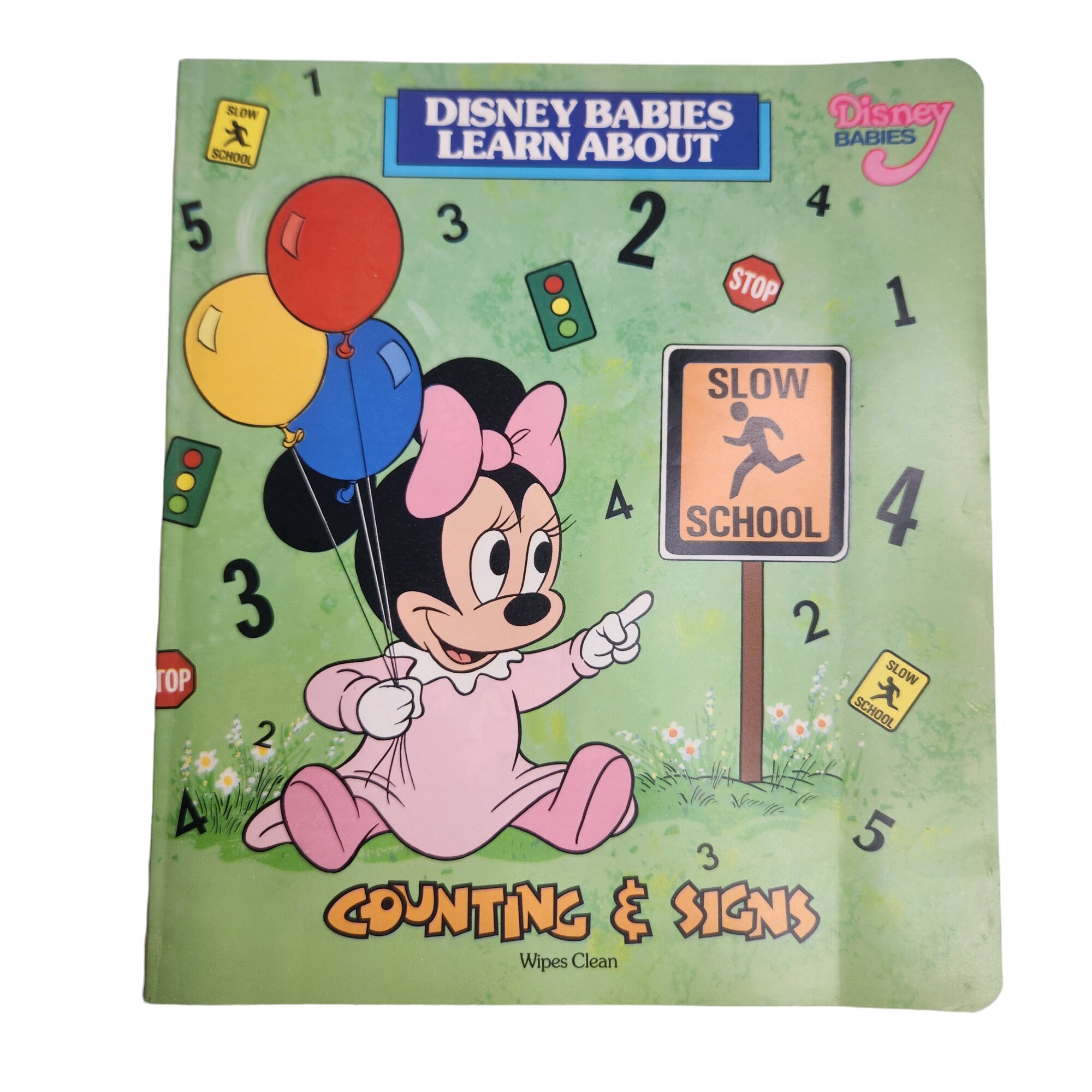 Vintage Disney Babies Learn About Booklets Counting & Signs Color
