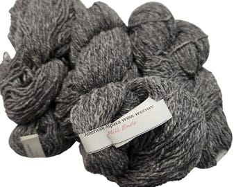 Lot of 4 Mill Ends Skeins American Alpaca Wool Worsted Yarn Medium Grey 240 Yrds