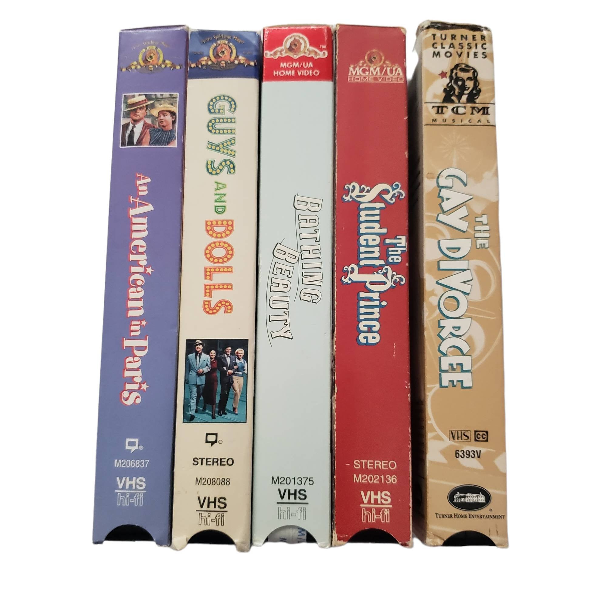 MGM Musicals VHS Lot of 5 Movies Guys and Dolls Bathing
