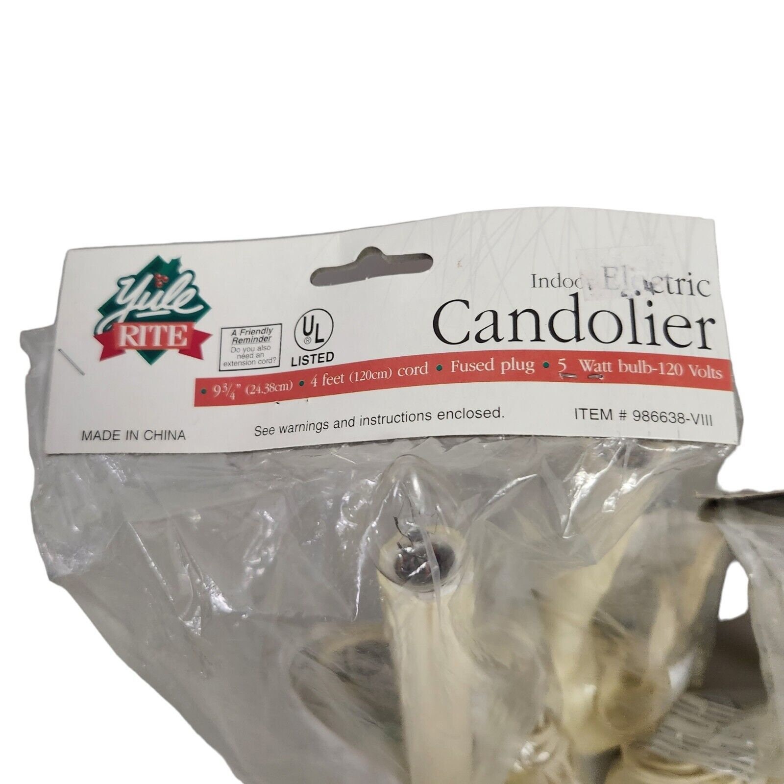 Vintage Candolier Lot of 5 120 Volt Plug Original Packaging Christmas ...
