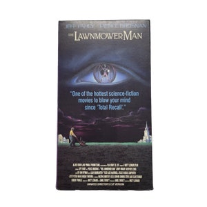 The Lawnmower Man VHS New Line 1992 Sci-Fi Brett Leonard Fahey Pierce Brosnan