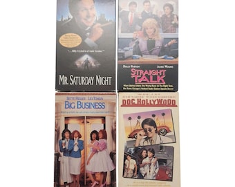 Vintage 80s 90s Comedy VHS Movies Big Business Doc Hollywood Straight Talk