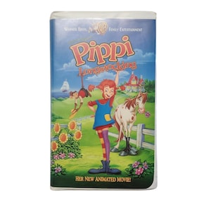 Pippi Meialonga VHS, 1997, Caixa de Concha Animada