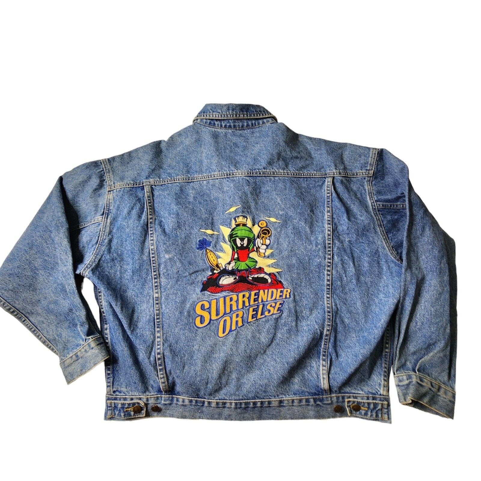 Vintage 1995 Marvin the Martian Surrender or Else Denim Jean