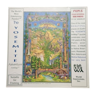 Vintage 550 Jigsaw Puzzle Yosemite  Adventure 1990&#39;s ArtMap