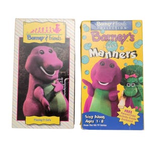 Barney & Friends Everyone Is Special VHS 1992 and Barney Manners Vintage 90s
