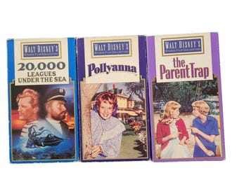 Walt Disney's Studio Film Collect VHS Pollyanna The Parent Trap 20,000 Leagues