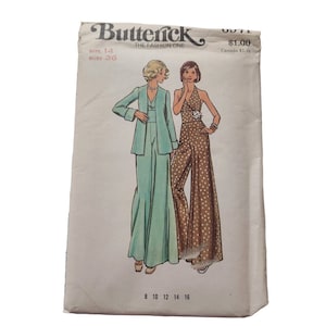Butterick 6971 Misses Evening Jumpsuit and Jacket Sewing Pattern Size 14