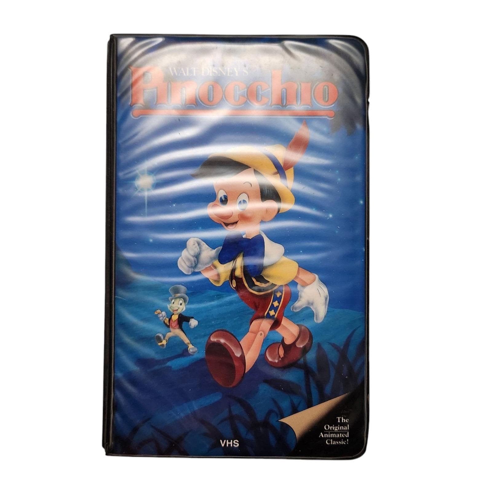 Vintage Disney Black Diamond PINOCCHIO (1940) Original Black