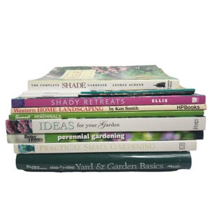 Vintage Gardening Lot of Hardback Softback Garden Gardening Books Shade Gardenier Perennial
